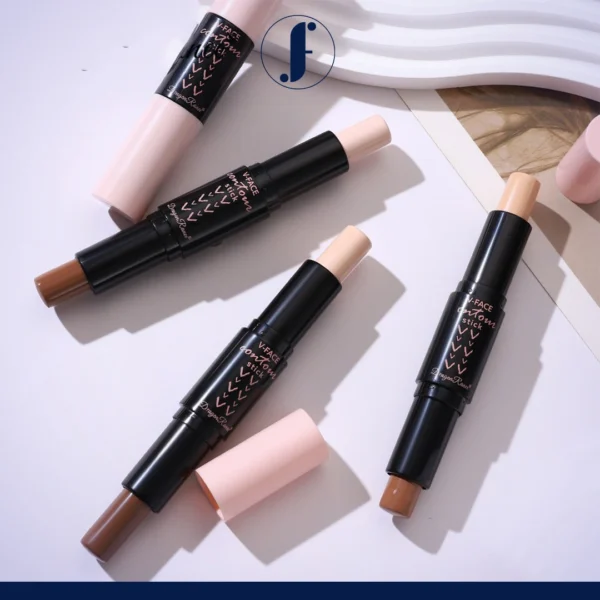 Cross-border-double-ended-contour-stick-matte-contour-nose-shadow-silhouette-highlight-brightening-dual-purpose-shadow-pen-concealer-modification