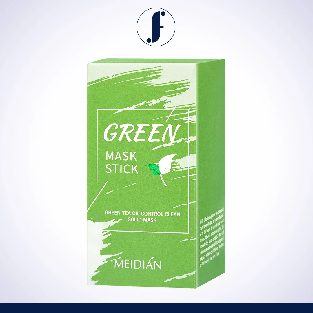 Farjun Green Stick Mask Removes Black Heads and White Heads of Face - Purifying Clay Stick Mask, Oil Control and Anti-Acne Eggplant Solid Fine, Portable Cleansing Mask, Mud Applied Mask.