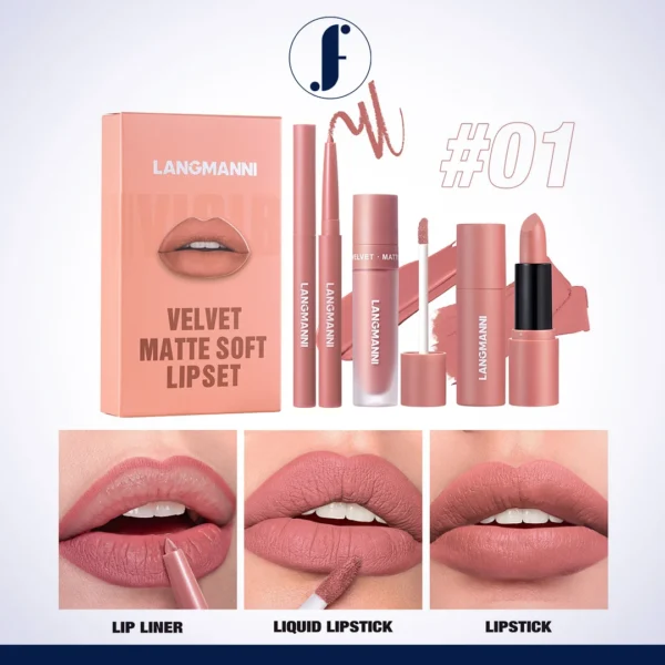 Langmanni-velvet-soft-Mate--lip-set