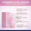 Farjun 5 In 1 Facial Skin Care Serum, Face Serum With 5% Niacinamide, 10% Vitamin C, Vitamin E 30%, Collagen, Anti-Aging and Whitening