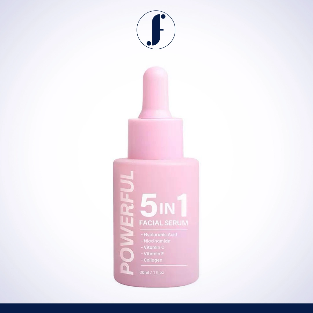 Farjun 5 In 1 Facial Skin Care Serum, Face Serum With 5% Niacinamide, 10% Vitamin C, Vitamin E 30%, Collagen, Anti-Aging and Whitening